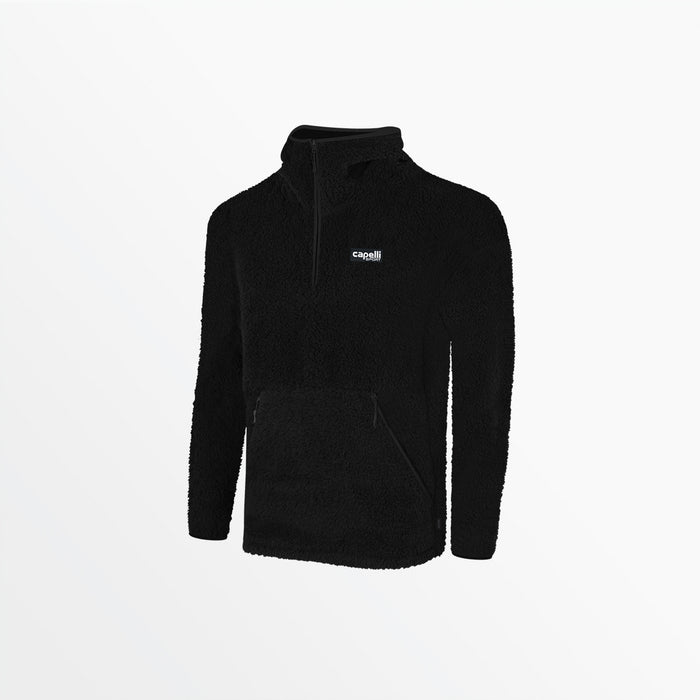 capelli YOUTH QUARTER ZIP SHERPA HOODIE Black