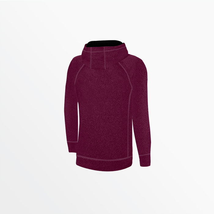 Capelli GIRL'S ESSENTIAL HEATHER ZIP UP HOODIE Heather Maroon