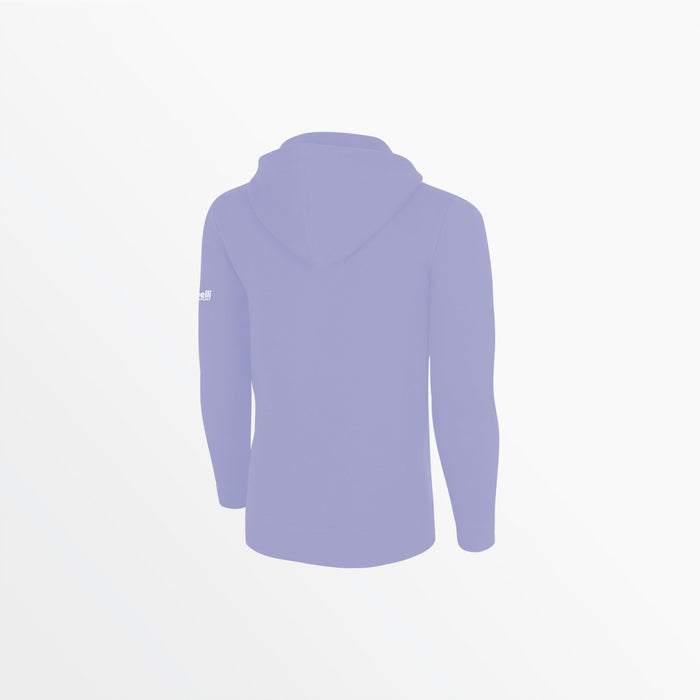 Capelli MEN'S BASIC FLEECE PULLOVER HOODIE WITH SLEEVE LOGO Lavender