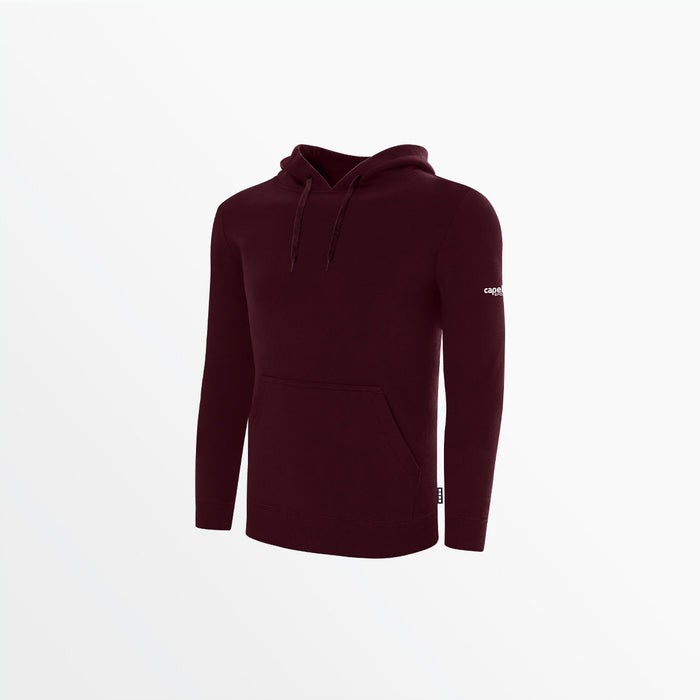 capelli MEN'S BASIC FLEECE PULLOVER HOODIE WITH SLEEVE LOGO Maroon