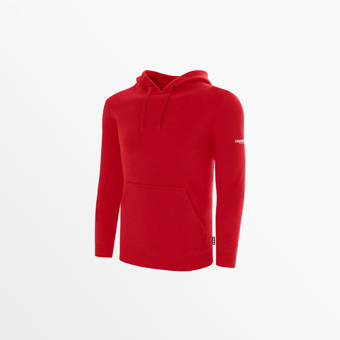 capelli MEN'S BASIC FLEECE PULLOVER HOODIE WITH SLEEVE LOGO Red