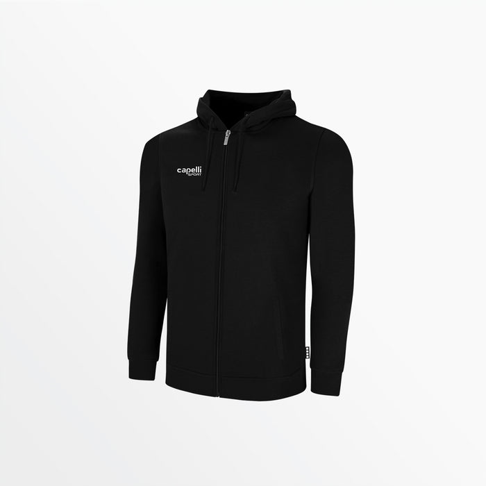 capelli MEN'S BASICS FLEECE WELT POCKET ZIP HOODIE Black