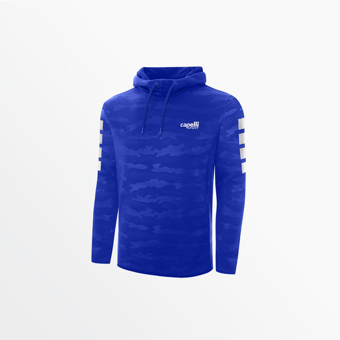 capelli MEN'S BASICS I CAMO EMBOSSED HOODIE Royal Blue