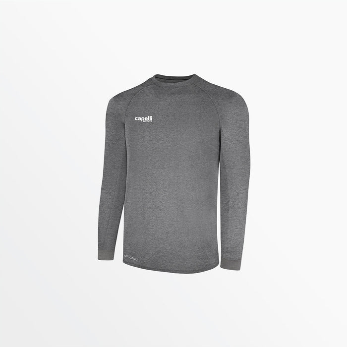 capelli MEN'S BASICS ⅠⅠ LONG SLEEVE TRAINING JERSEY Dark Heather Grey