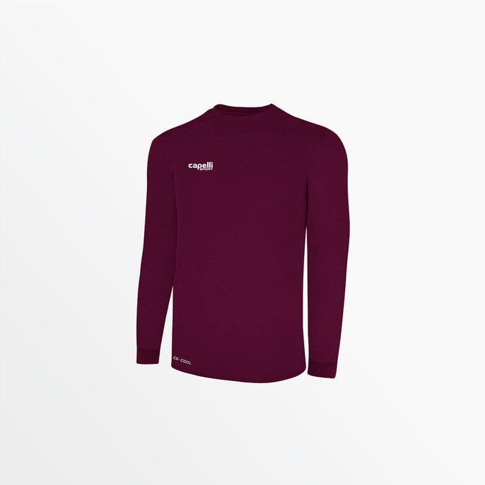 capelli MEN'S BASICS ⅠⅠ LONG SLEEVE TRAINING JERSEY Maroon