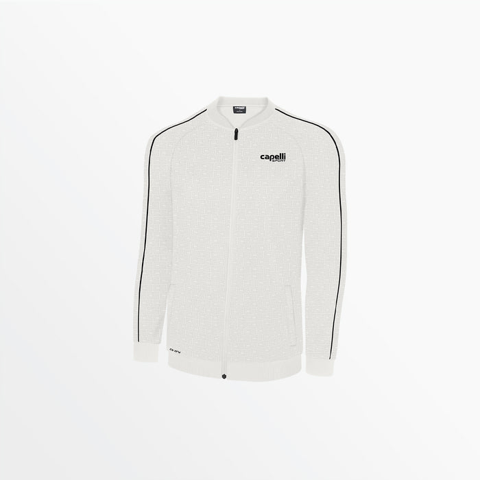 Capelli MEN'S BASICS ⅠⅠ MONOGRAM TRACK JACKET Off White