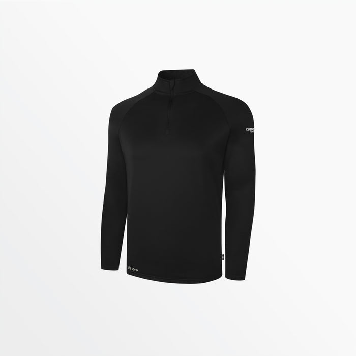 capelli MEN'S BASICS THERMA FLEECE 1/4 ZIP TOP Black