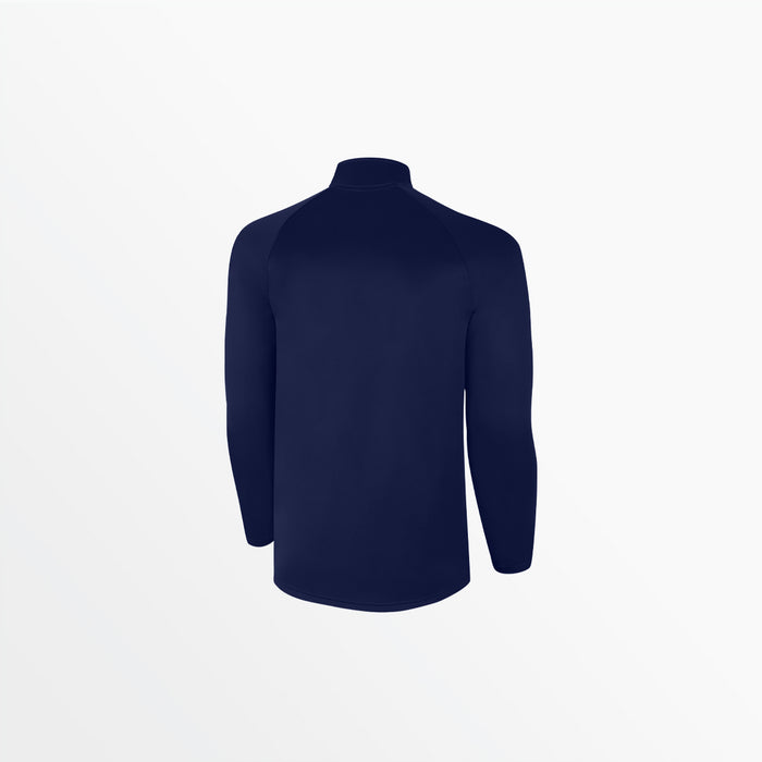 Capelli MEN'S BASICS THERMA FLEECE WOVEN FRONT 1/4 ZIP TOP