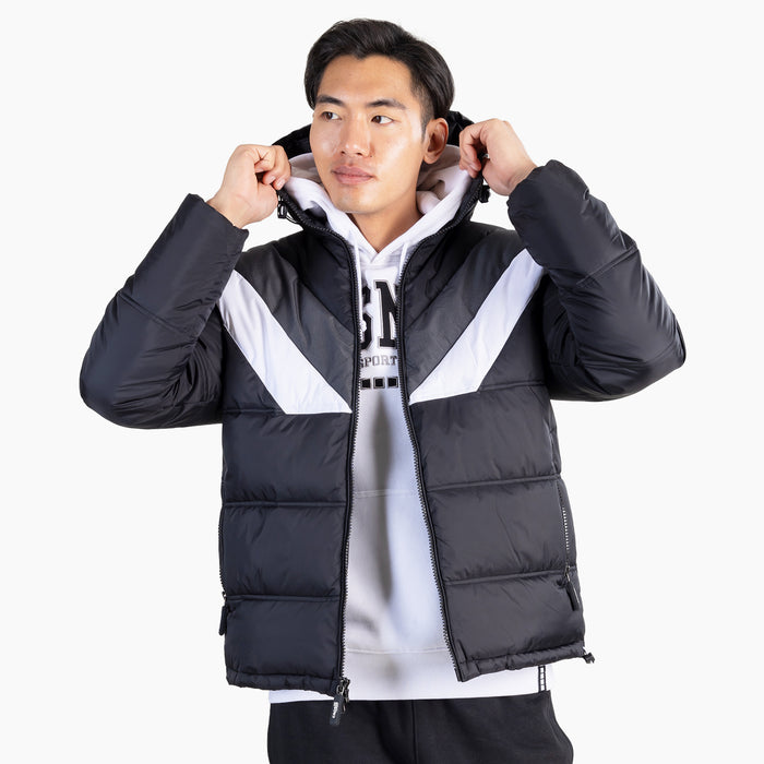 Capelli MEN'S COLOR BLOCKED WINTER JACKET Black White