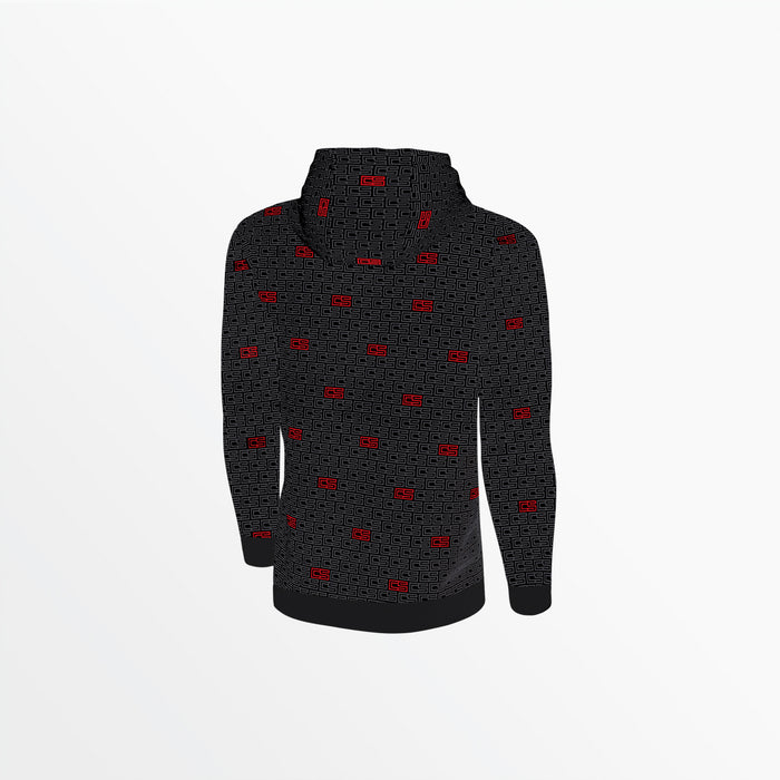 Capelli MEN'S CS MONOGRAM PRINT PULLOVER HOODIE Black Red