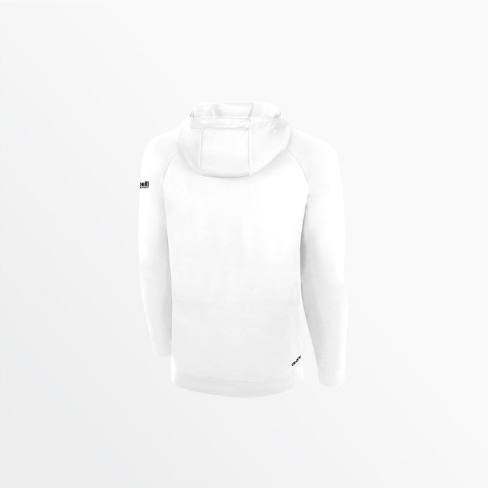 Capelli MEN'S LIFESTYLE THERMA FLEECE PULLOVER HOODIE WITH CS SLEEVE LOGO White