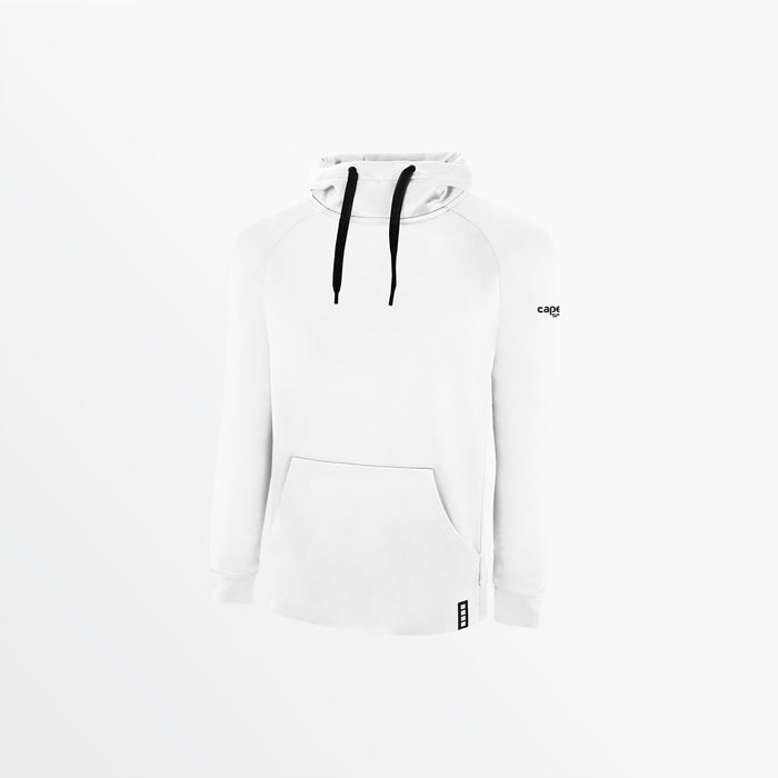 capelli MEN'S LIFESTYLE THERMA FLEECE PULLOVER HOODIE WITH CS SLEEVE LOGO White