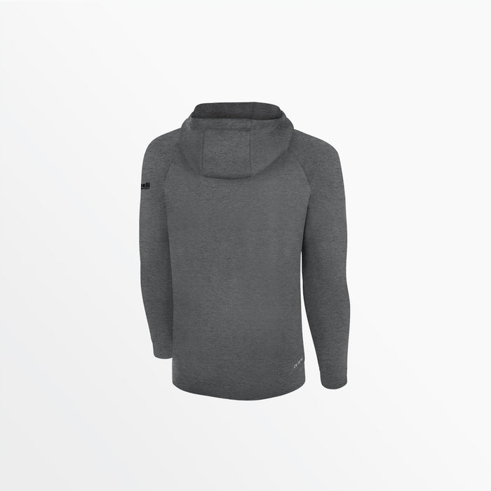 Capelli MEN'S LIFESTYLE THERMA FLEECE PULLOVER HOODIE WITH CS SLEEVE LOGO Dark Heather Grey