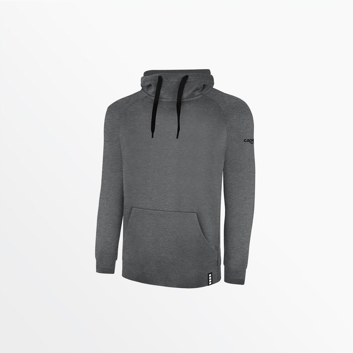capelli MEN'S LIFESTYLE THERMA FLEECE PULLOVER HOODIE WITH CS SLEEVE LOGO Dark Heather Grey