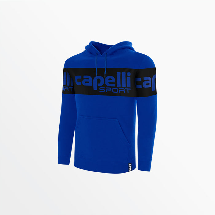capelli MEN'S LOGO STRIPE FLEECE PULLOVER HOODIE Royal Blue