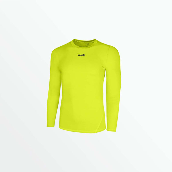 capelli MEN'S LONG SLEEVE PERFORMANCE TOP Neon Yellow