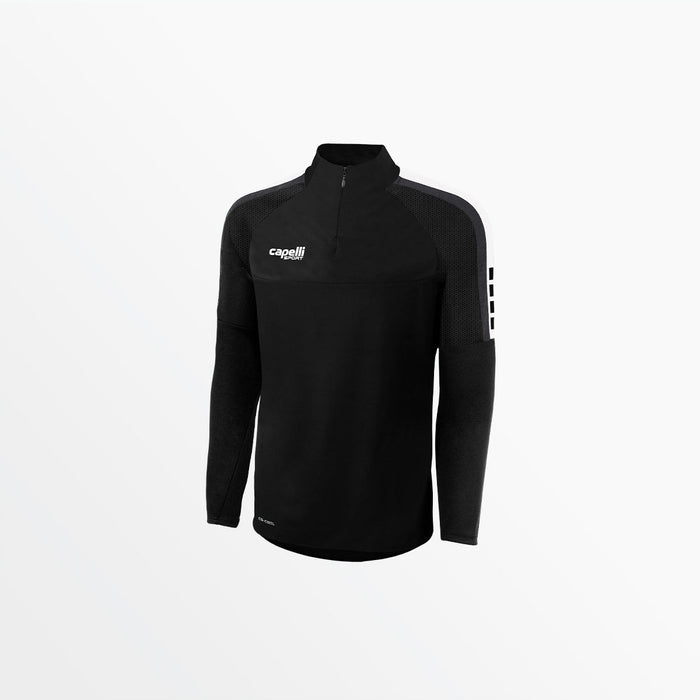 capelli MEN'S MADISON 1/4 ZIP TECHNICAL TRAINING TOP Black