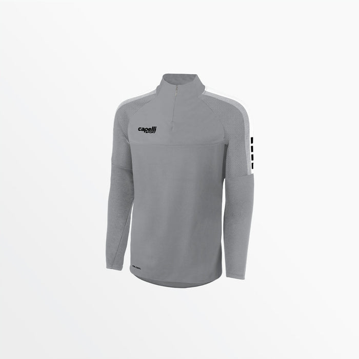 capelli MEN'S MADISON 1/4 ZIP TECHNICAL TRAINING TOP Light Grey