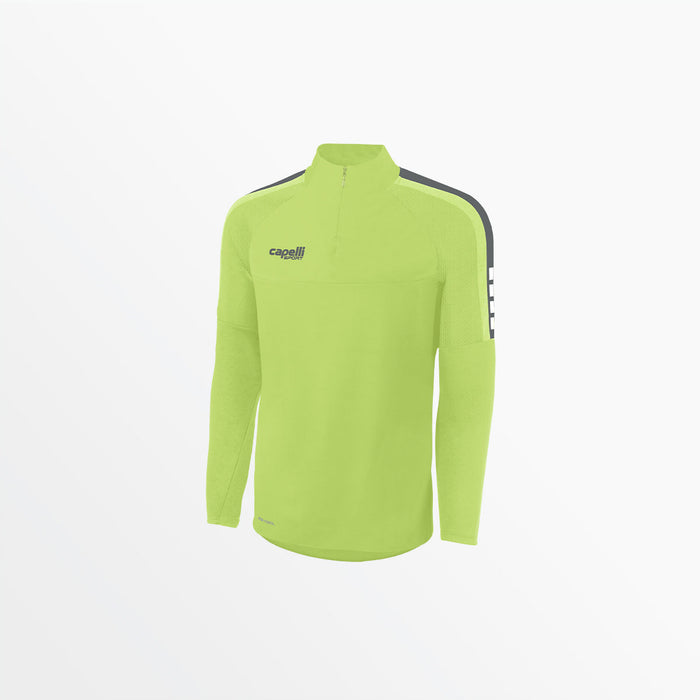 capelli MEN'S MADISON 1/4 ZIP TECHNICAL TRAINING TOP Lime