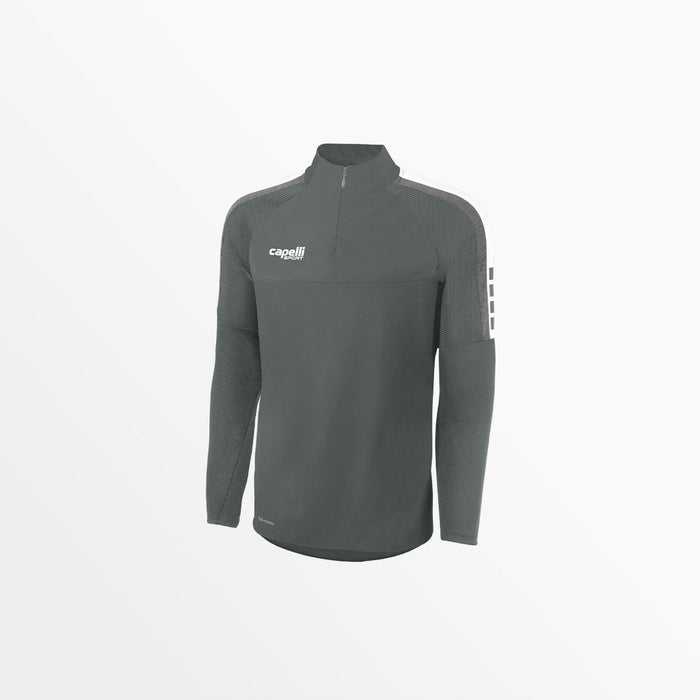 capelli MEN'S MADISON 1/4 ZIP TECHNICAL TRAINING TOP Medium Grey