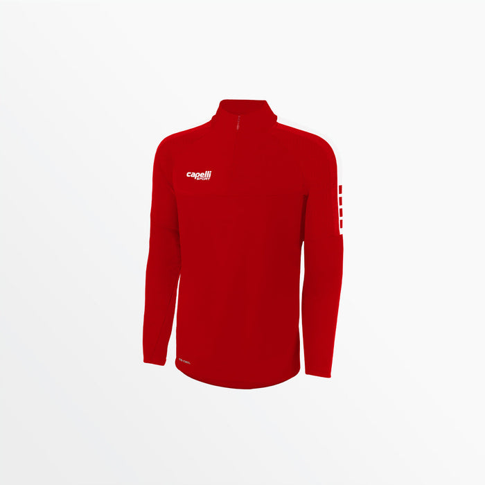 capelli MEN'S MADISON 1/4 ZIP TECHNICAL TRAINING TOP Red