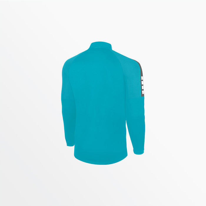 Capelli MEN'S MADISON 1/4 ZIP TECHNICAL TRAINING TOP Turquoise Medium Grey