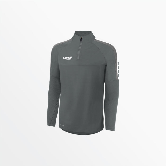 capelli MEN'S MADISON PIQUE 1/4 ZIP TOP Medium Grey