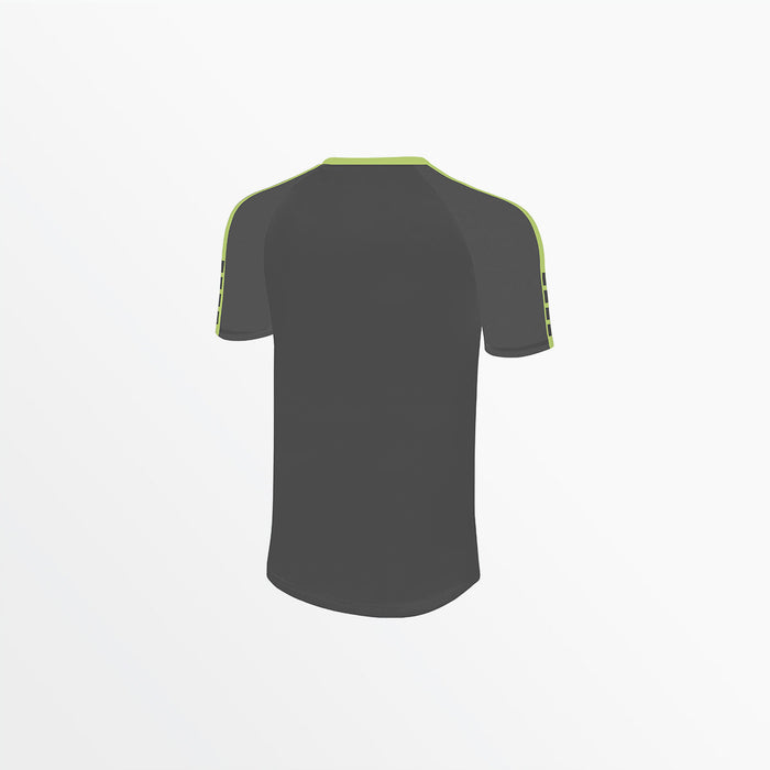 Capelli MEN'S MADISON SHORT SLEEVE TRAINING TOP Medium Grey Lime