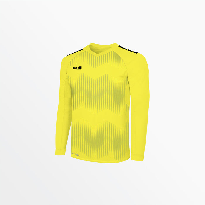 capelli MEN'S MADISON STATIC ⅠⅠ LONG SLEEVE GOALKEEPER JERSEY WITH PADDING Neon Yellow