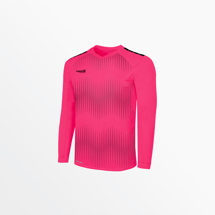 capelli MEN'S MADISON STATIC ⅠⅠ LONG SLEEVE GOALKEEPER JERSEY WITH PADDING Neon Pink