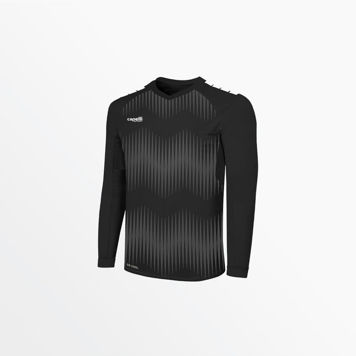 capelli MEN'S MADISON STATIC ⅠⅠ LONG SLEEVE GOALKEEPER JERSEY Black