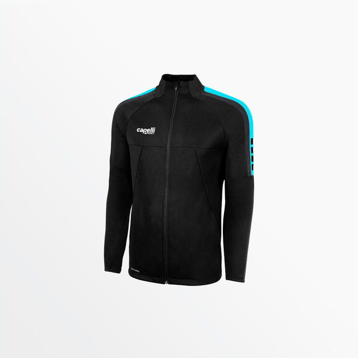 capelli MEN'S MADISON TRAINING JACKET Black Turquoise