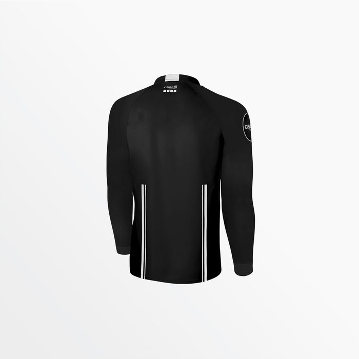 Capelli MEN'S OFFICIAL REFEREE V-NECK LONG SLEEVE JERSEY Black