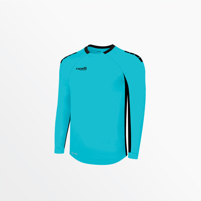 capelli MEN'S PITCH LONG SLEEVE GOALKEEPER JERSEY WITHOUT PADDING Turquoise