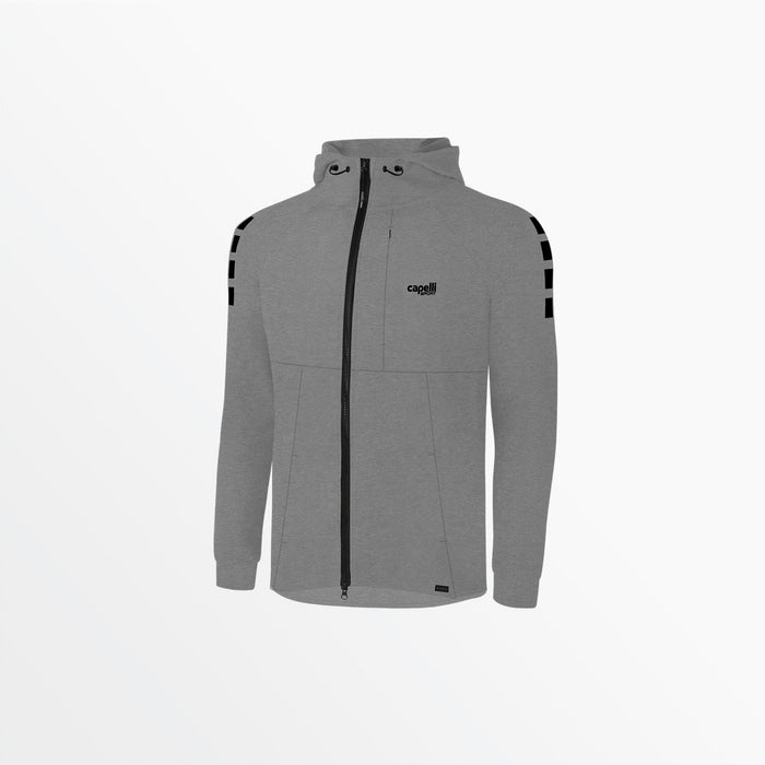 capelli MEN'S TECH ⅠⅠ ZIP UP HOODIE Light Heather Grey