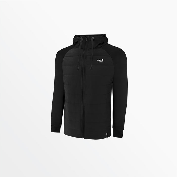 capelli MEN'S THERMA FLEECE WOVEN FRONT JACKET Black