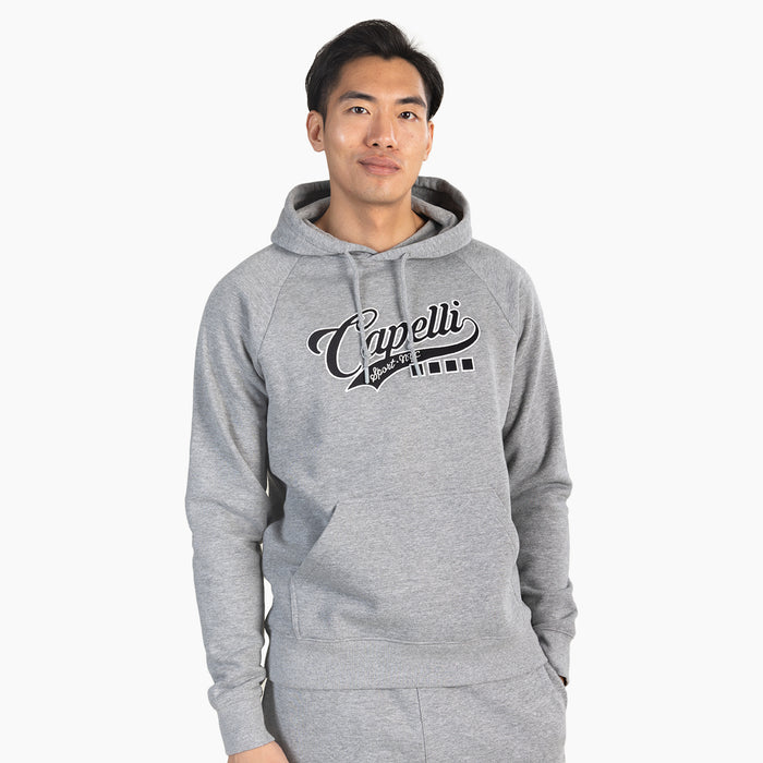 capelli MEN'S VARSITY LOGO PULLOVER HOODIE Light Heather Grey