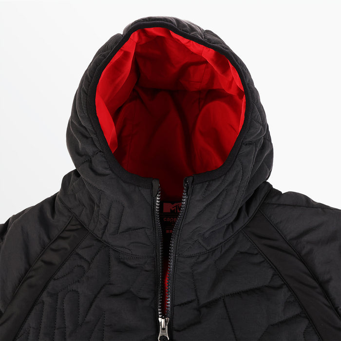 Capelli MTV MEN'S POP PUFF JACKET Black Collegiate Red