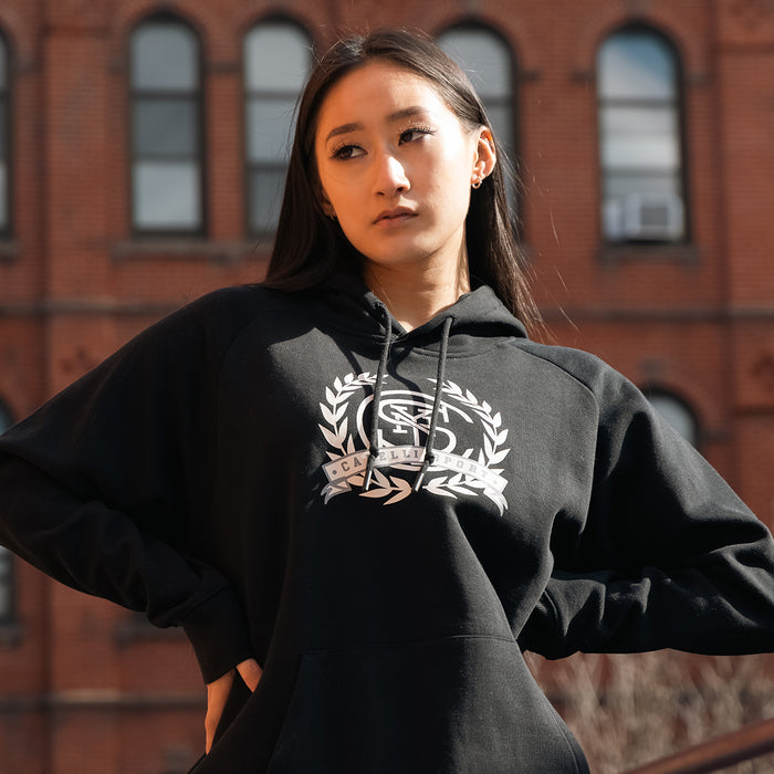 Capelli WOMEN'S ACADEMIA CIRCLE PULLOVER HOODIE Black