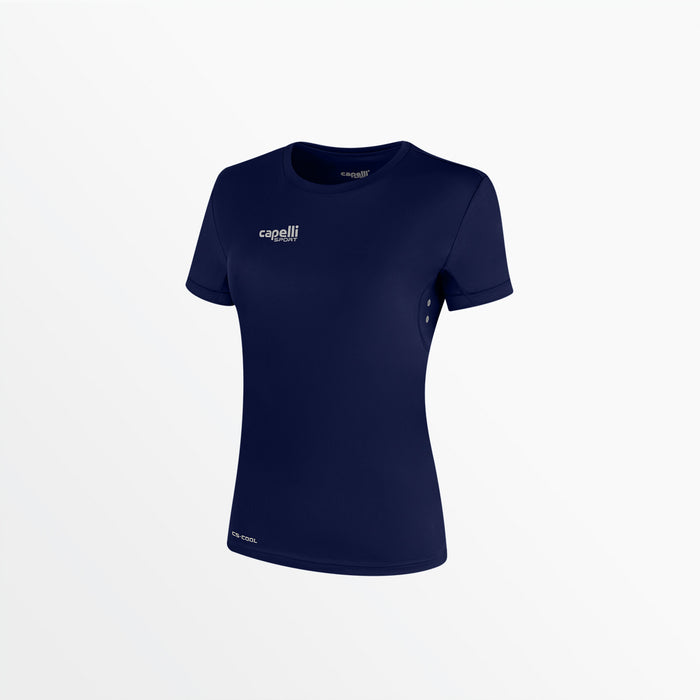capelli WOMEN'S BASICS I SHORT SLEEVE TRAINING TOP Navy