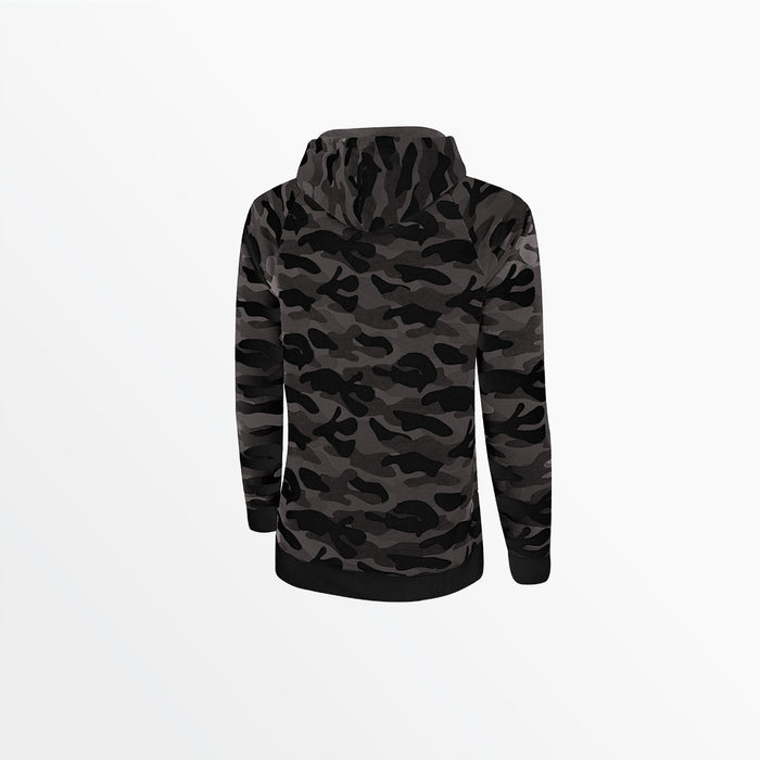 Capelli WOMEN'S FRENCH TERRY CAMO PRINT PULLOVER HOODIE