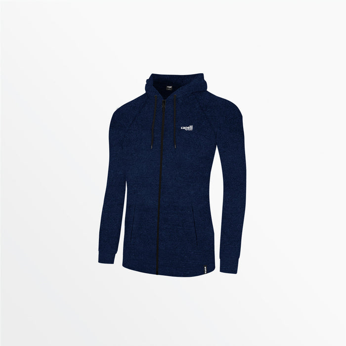 capelli WOMEN'S HEATHERED ZIP UP HOODIE Heather Dark Navy