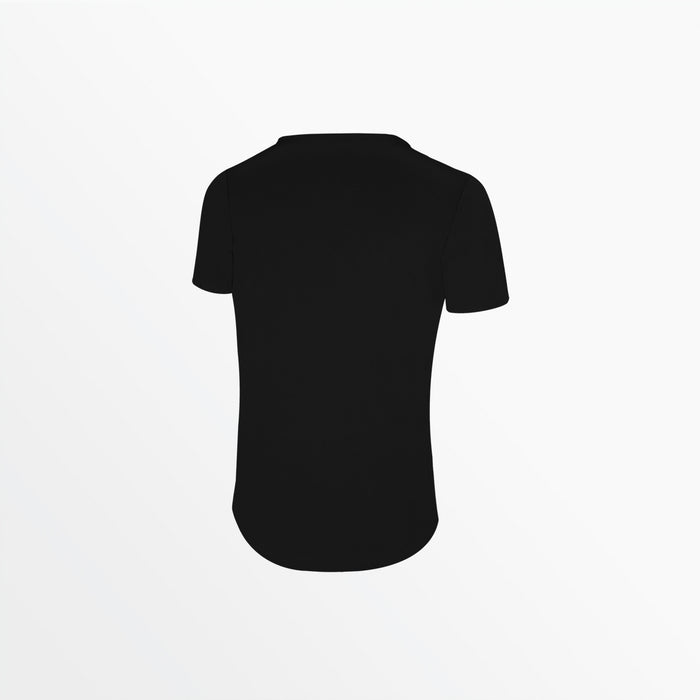 Capelli WOMEN'S LIFESTYLE CS DRY SCOOP TEE WITH CENTER LOGO Black