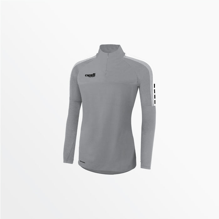 capelli WOMEN'S MADISON 1/4 ZIP TECHNICAL TRAINING TOP Light Grey