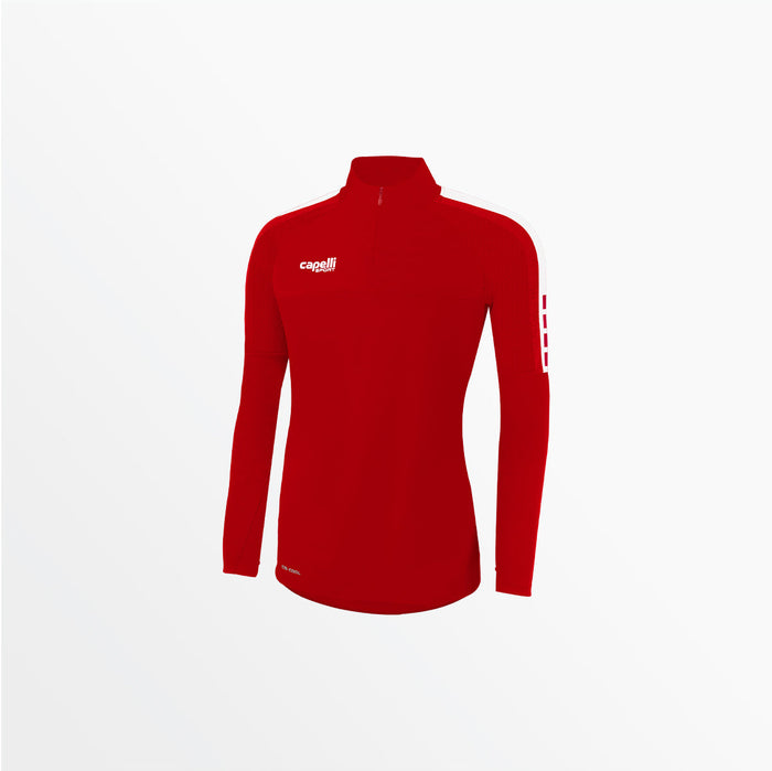 capelli WOMEN'S MADISON 1/4 ZIP TECHNICAL TRAINING TOP Red