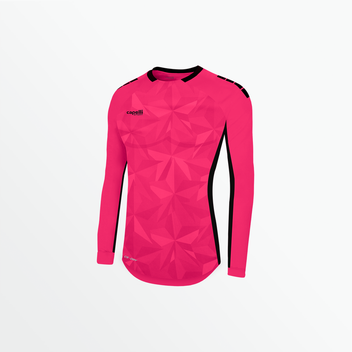 capelli WOMEN'S PITCH STAR LONG SLEEVE GOALKEEPER JERSEY WITH PADDING Neon Pink