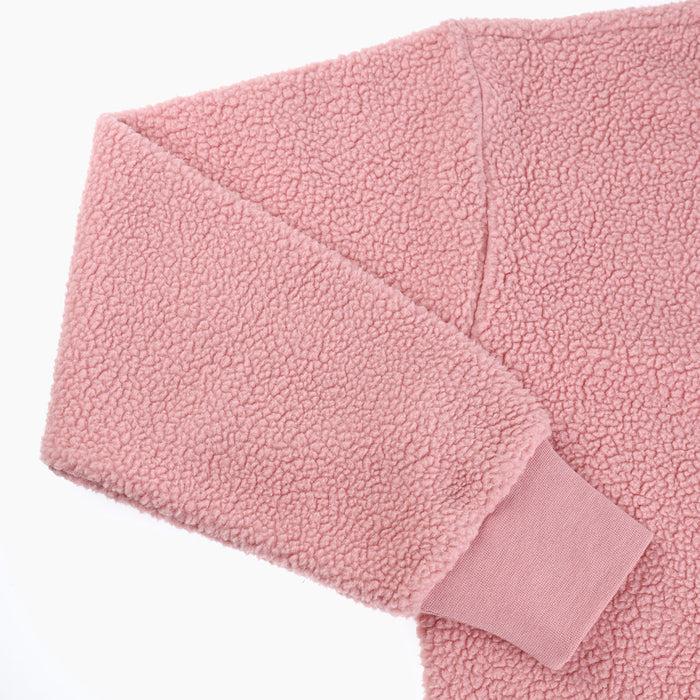 Capelli WOMEN'S SHERPA CROPPED PULLOVER HOODIE Blush