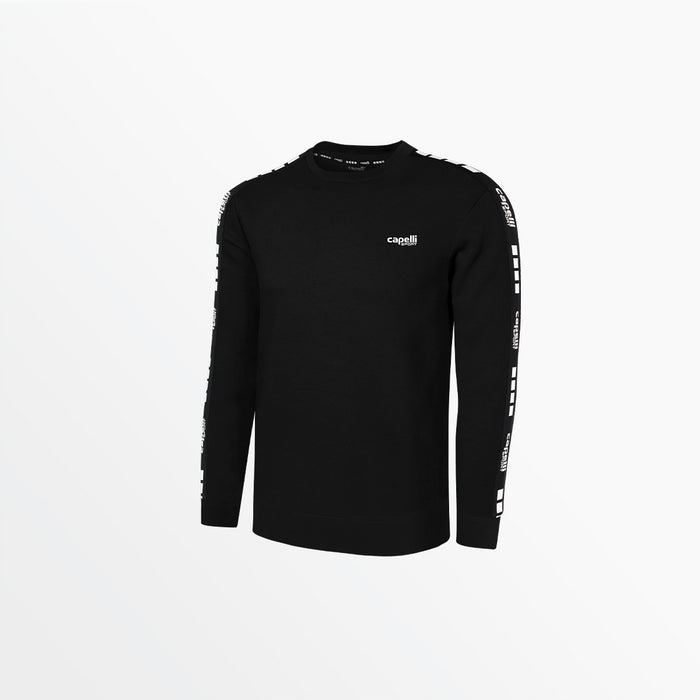capelli WOMEN'S SIGNATURE CREW NECK SWEATSHIRT Black