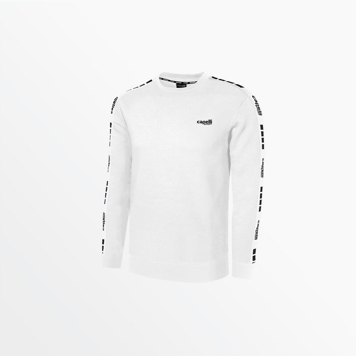 capelli WOMEN'S SIGNATURE CREW NECK SWEATSHIRT White