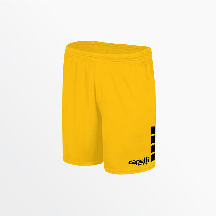 capelli WOMEN'S TEAM MATCH SHORTS WITH 5" INSEAM AND 4-CUBES Athletic Gold